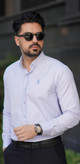 پیراهن آستین بلند تک رنگ مردانه