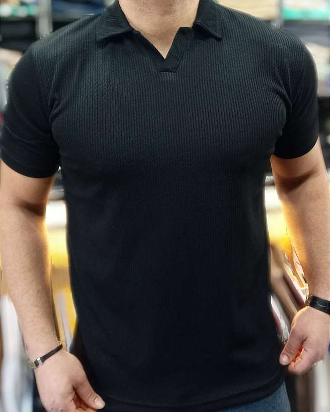 تیشرت مردانه یقه اولد مانی(تیشرت مدل ماسیمو دیوتی)ارجینال