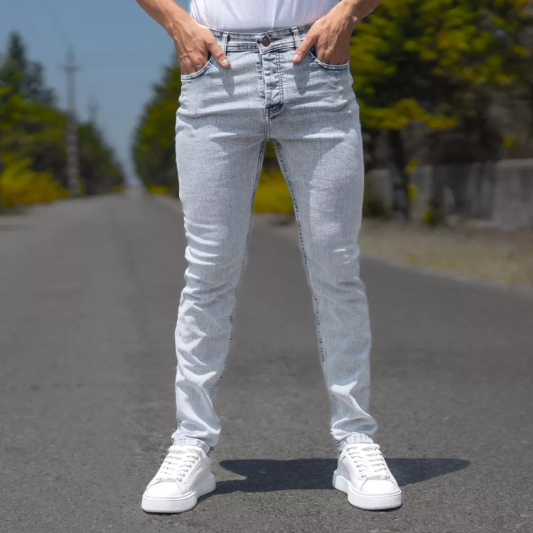 شلوار جین مردانه مدل راسته (رنگبندی کامل) - اورجینال (ترک) با تنخوری عالی، رنگ ثابت -دوخت شرکت L CON