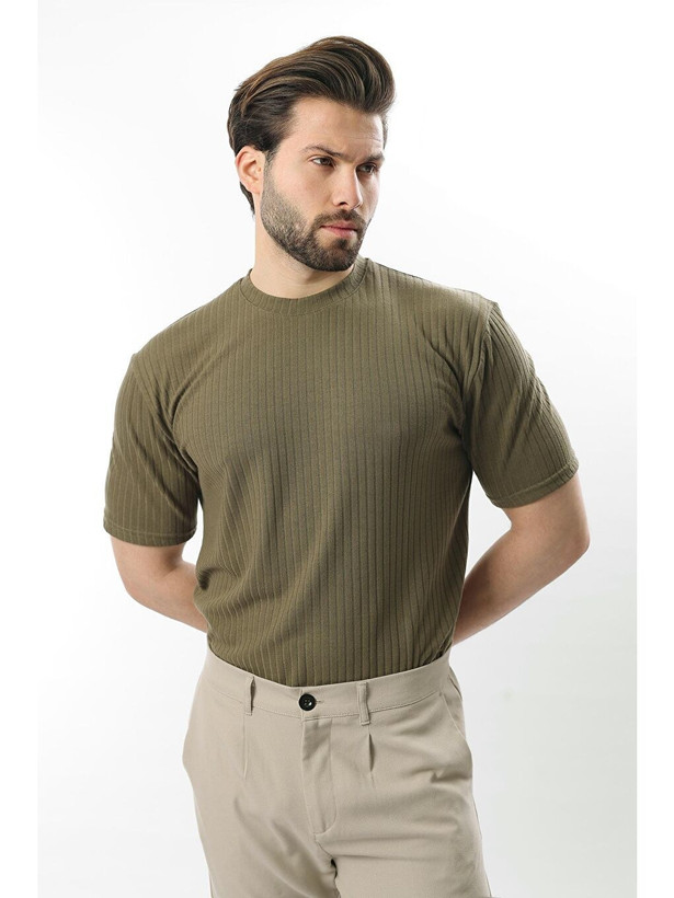 تیشرت کبریتی یقه گرد با جنس و تنخوری بسیار زیبا(ارجینال)-تیشرت مراکشی