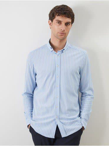 پیراهن آستین کوتاه راه راه -ارجینال