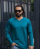 تیشرت نیم زیپ نیم یقه مراکشی مردانه اورجینال استایل اولد مانی old money -ارجینال