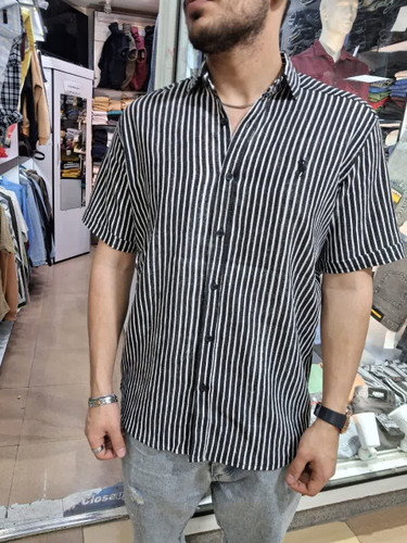 پیراهن راه راه ترک آستین کوتاه در ۵ رنگ مختلف